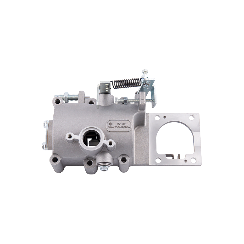 Bơm phun nhiên liệu động cơ diesel hai xi-lanh loại 2V100F (bao gồm cơ cấu điều chỉnh tốc độ), cấu trúc pít tông kép, thích hợp cho động cơ có đường kính xi-lanh × hành trình 100 × 85mm, áp dụng cho động cơ làm mát bằng không khí hai xi-lanh 2V100F